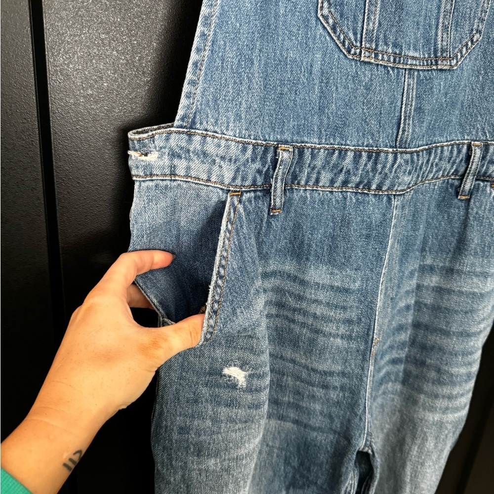 Denim Overalls Women’s Jeans - Blue - Picture 6 of 6